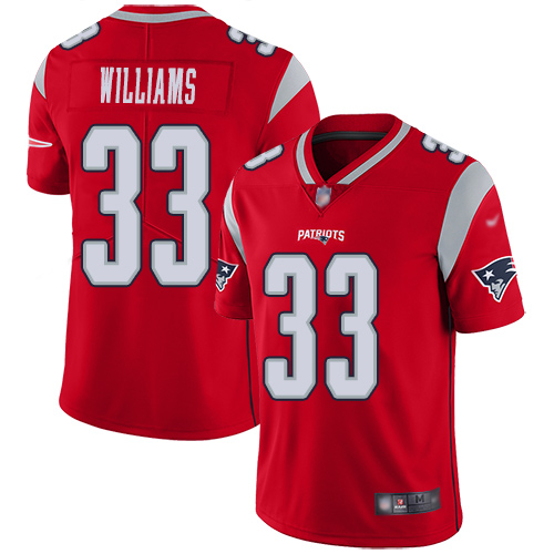 New England Patriots Football #33 Inverted Legend Limited Red Men Joejuan Williams NFL Jersey